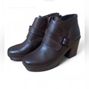 |Korks| Brown Kari Block Heal Bootie in Woman’s Size 9M Brand New!
